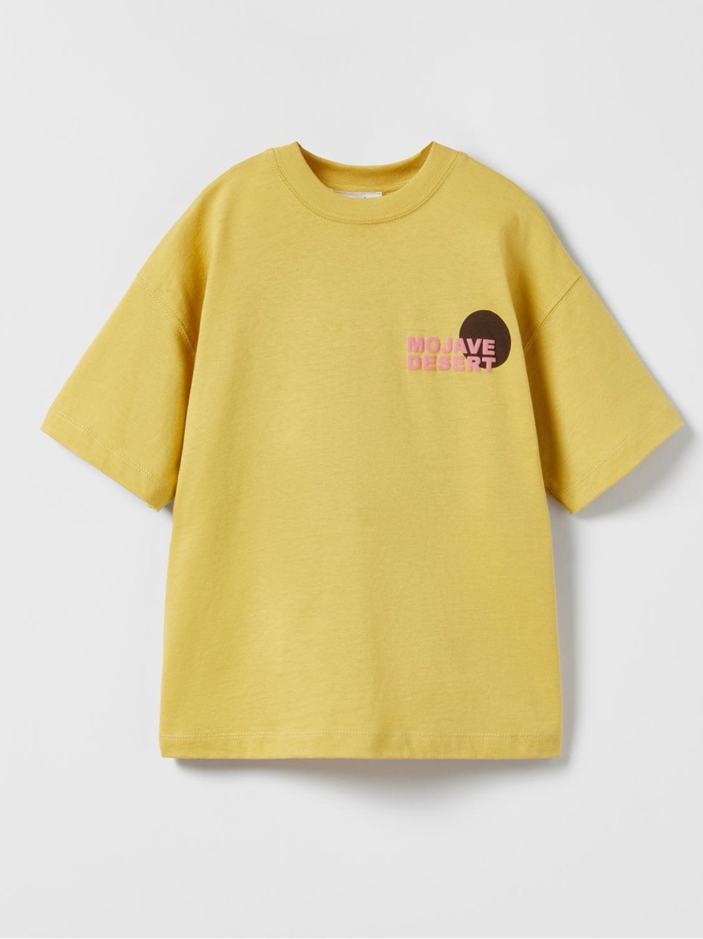 ZARA Boys Mojave Desert Graphic T-Shirt Yellow Size 8-9 (130cm)